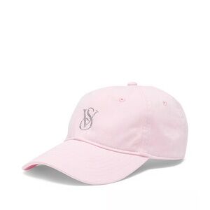 Pink Victoria's Secret cap with rhinestone logo #VS